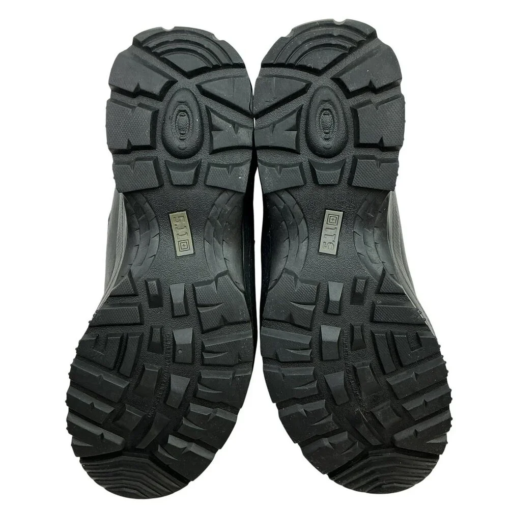 5.11 Tactical Series ATAC 8" Side Zip Combat Boots Mens 13 Leather Nylon Black - Picture 10 of 14